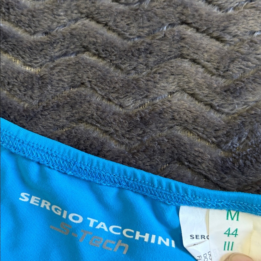 Sergio TACCHINI Blue and Gray Athletic Tank Top size medium 44 new with tags - Picture 5 of 11
